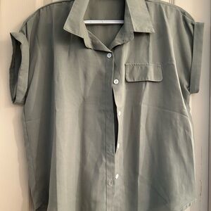 SHEIN Olive Green Blouse